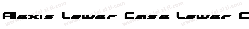 Alexis Lower Case Lower Case字体转换